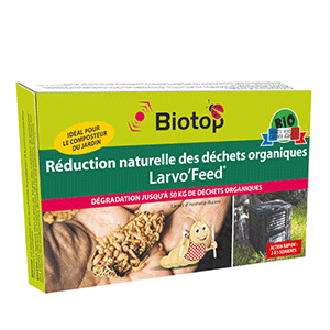 réduction du composte grâce aux larves